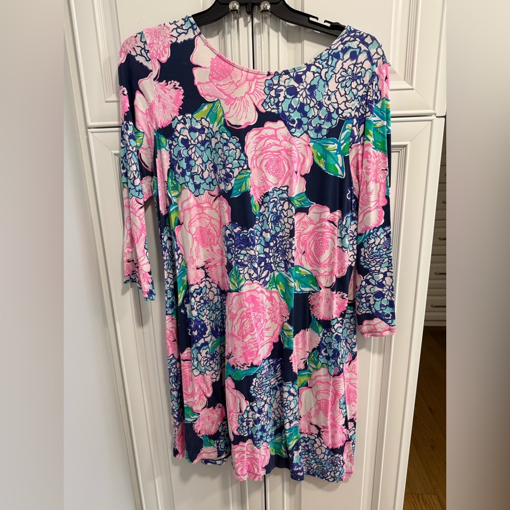 Lilly Pulitzer Pink and Blue Floral Dress